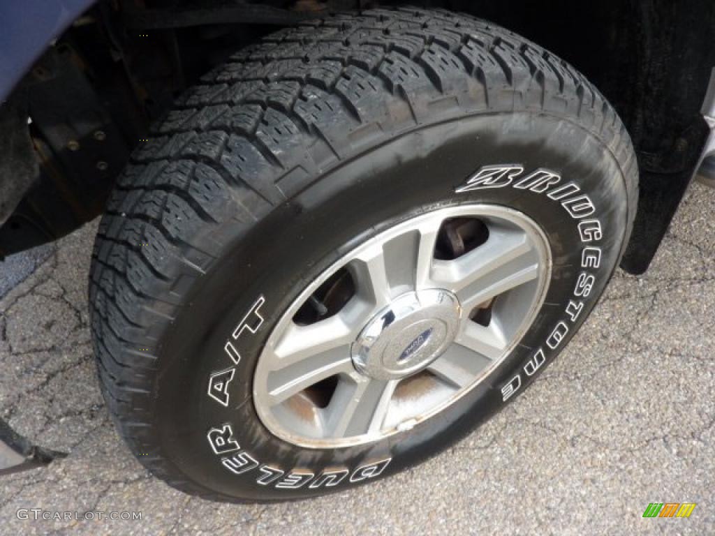2005 F150 XLT SuperCrew 4x4 - Medium Wedgewood Blue Metallic / Medium Flint/Dark Flint Grey photo #9