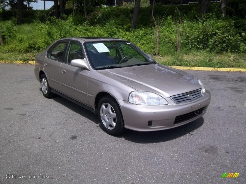 Titanium Metallic 2000 Honda Civic EX Sedan Exterior Photo #49040985