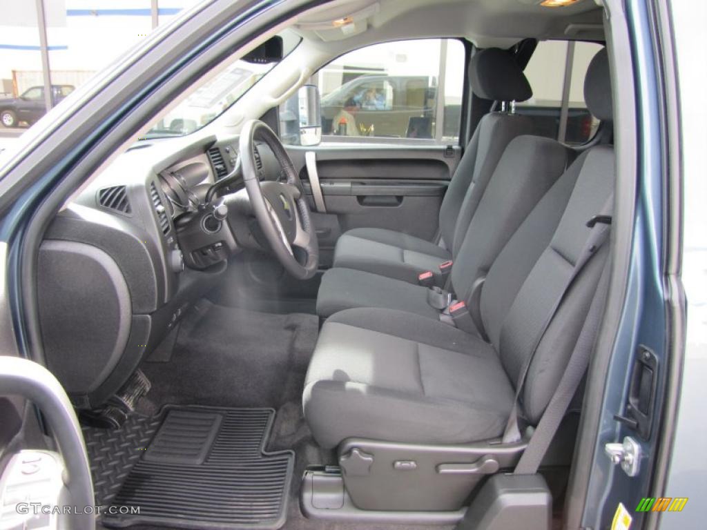 Ebony Interior 2010 Chevrolet Silverado 2500HD LT Extended Cab 4x4 Photo #49041285