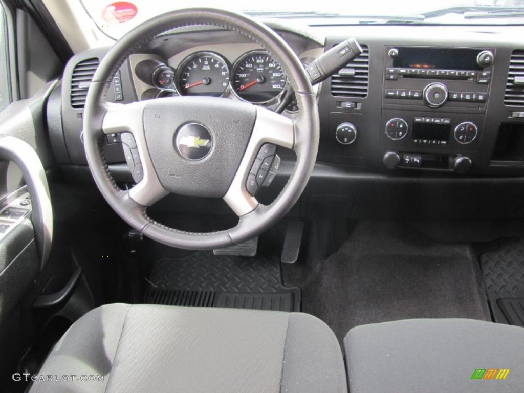 2010 Chevrolet Silverado 2500HD LT Extended Cab 4x4 Ebony Dashboard Photo #49041294