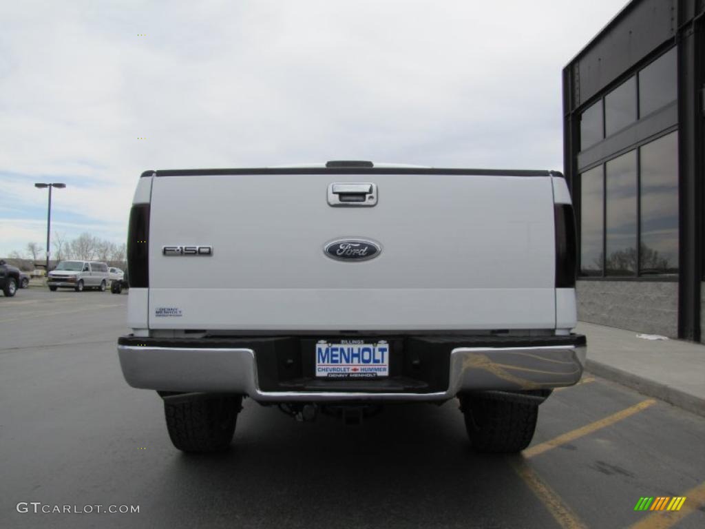 2005 F150 XLT SuperCab 4x4 - Oxford White / Medium Flint Grey photo #9