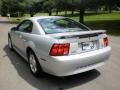 2002 Satin Silver Metallic Ford Mustang V6 Coupe  photo #2