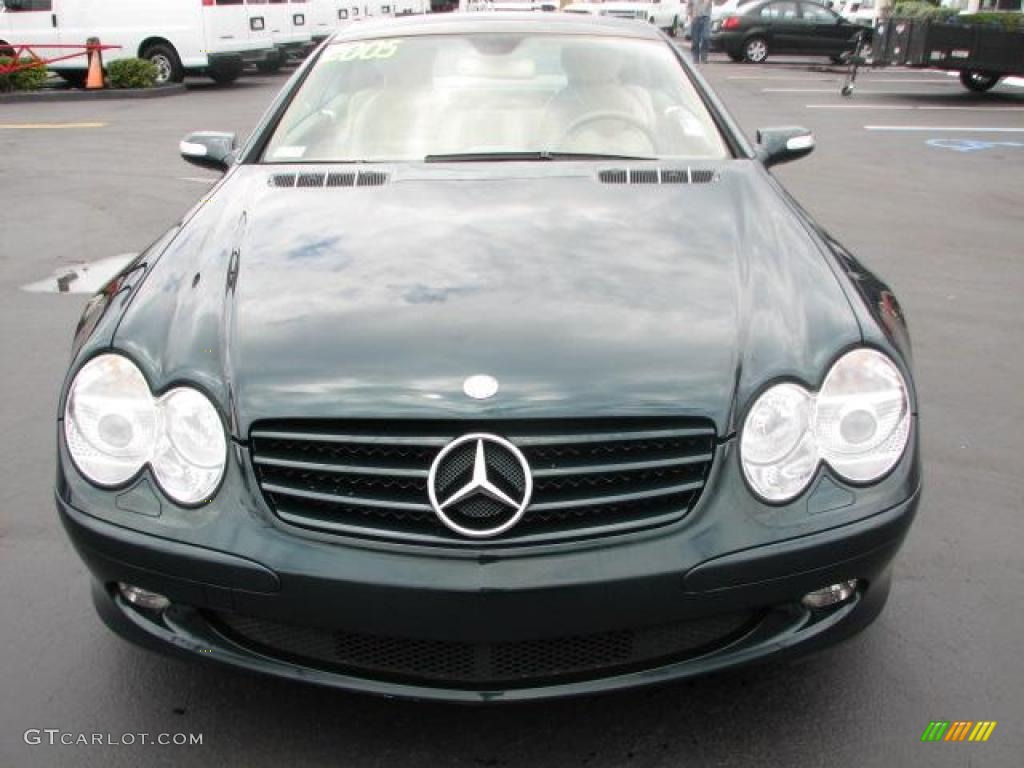 Everest Green Metallic 2005 Mercedes-Benz SL 500 Roadster Exterior Photo #49044318