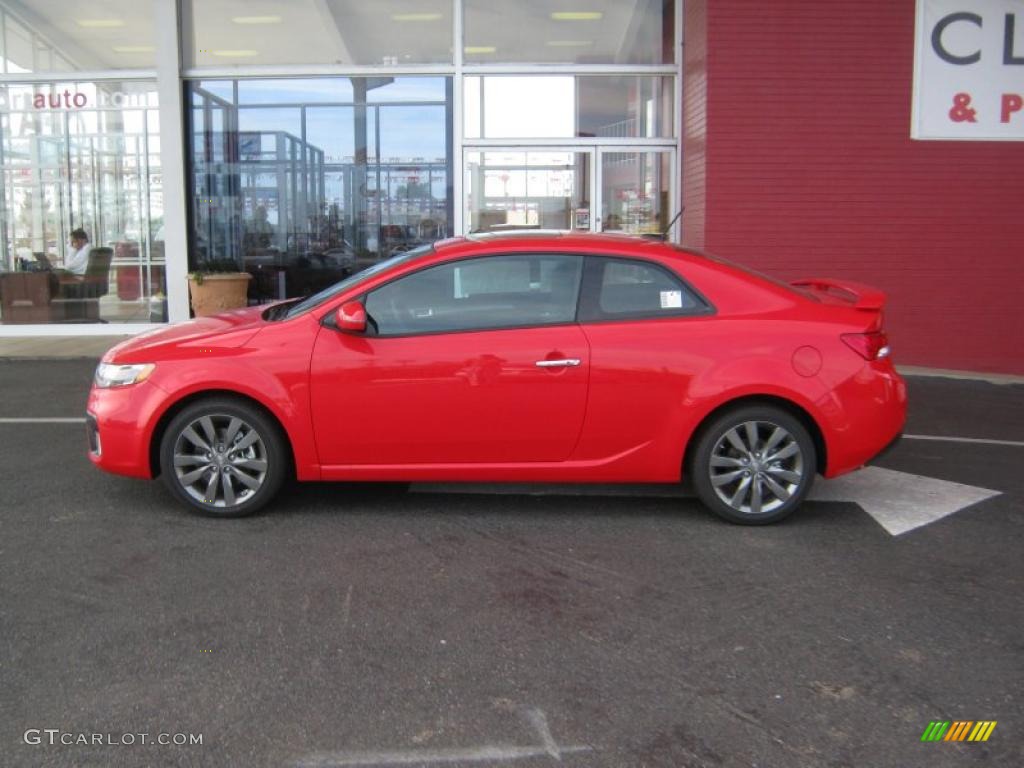 Racing Red 2011 Kia Forte Koup SX Exterior Photo #49044387