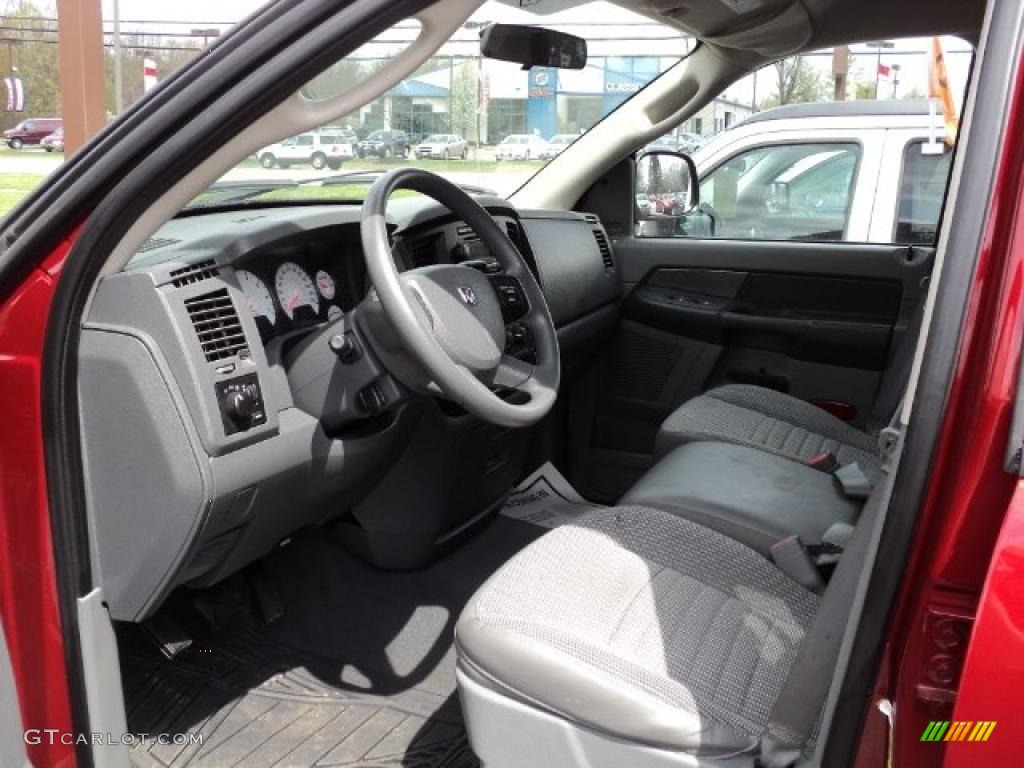 Medium Slate Gray Interior 2008 Dodge Ram 1500 SXT Quad Cab 4x4 Photo #49045713