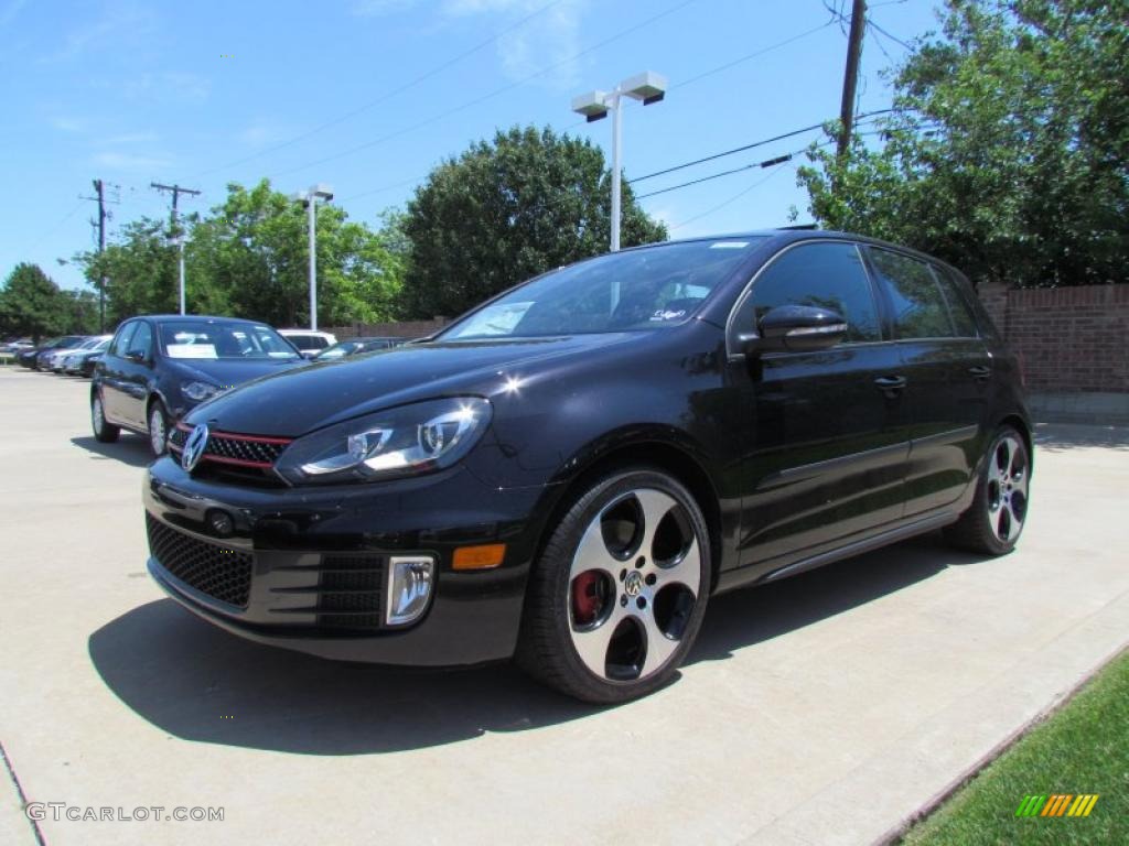 2011 GTI 4 Door Autobahn Edition - Deep Black Metallic / Titan Black photo #1