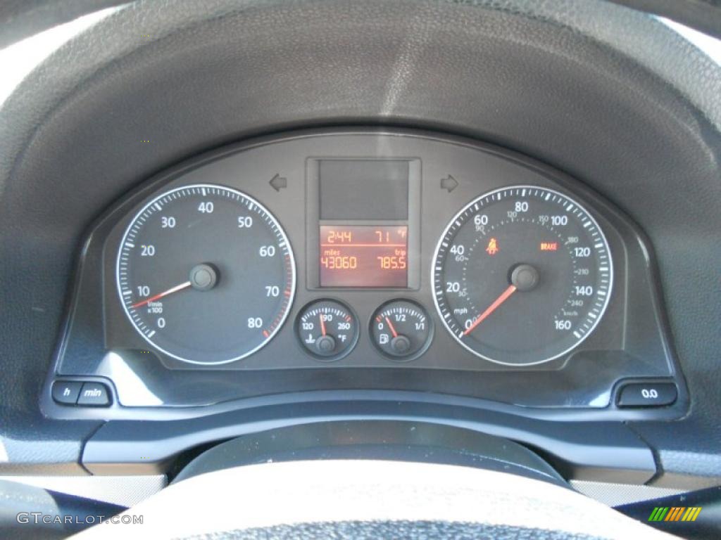 2009 Volkswagen Jetta S SportWagen Gauges Photo #49046156