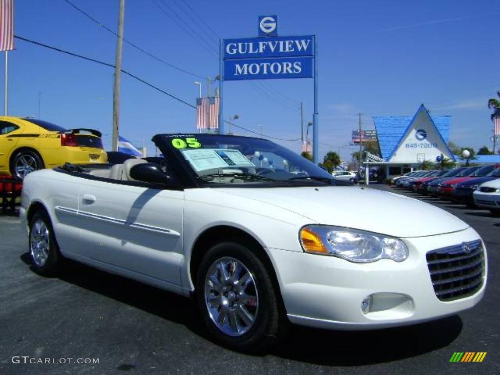 2005 Sebring Limited Convertible - Stone White / Light Taupe photo #1