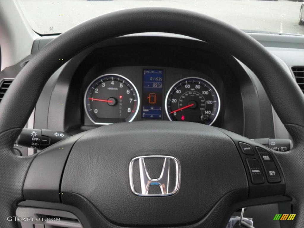 2010 Honda CR-V LX Gray Steering Wheel Photo #49048302