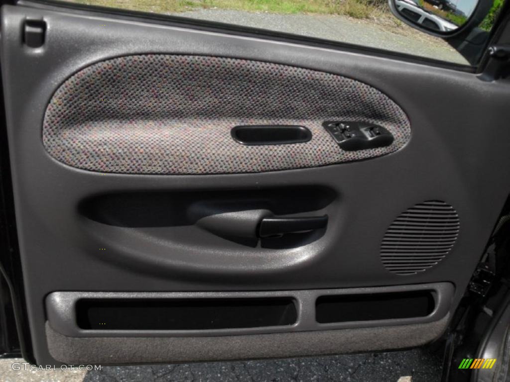 1999 Dodge Ram 1500 SLT Extended Cab Agate Black Door Panel Photo #49049871