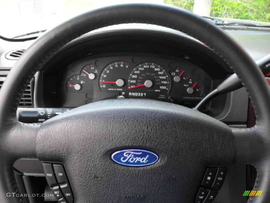 2003 Ford Explorer Limited 4x4 Midnight Gray Steering Wheel Photo #49050132