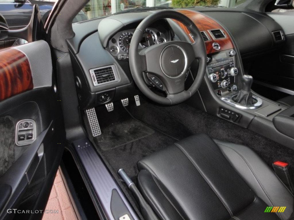 Obsidian Black Interior 2009 Aston Martin DB9 Coupe Photo #49051733