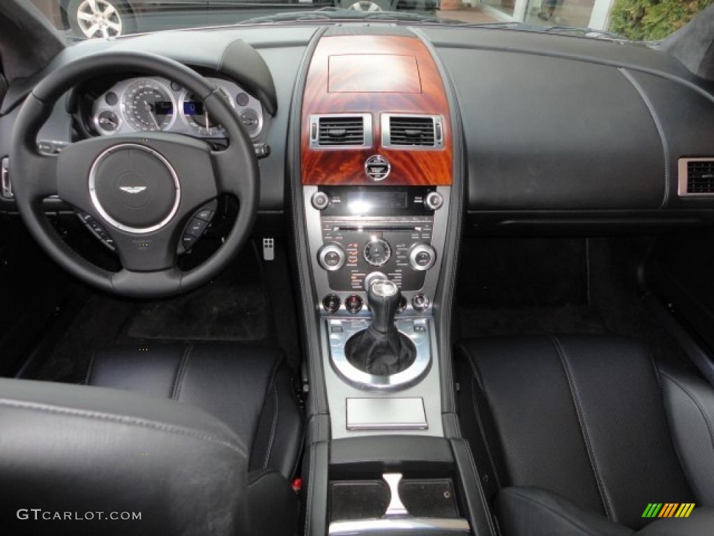 2009 Aston Martin DB9 Coupe Obsidian Black Dashboard Photo #49051874