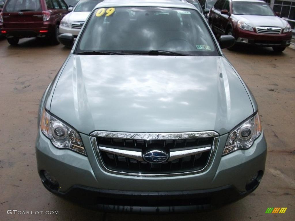 2009 Outback 2.5i Special Edition Wagon - Seacrest Green Metallic / Warm Ivory photo #2