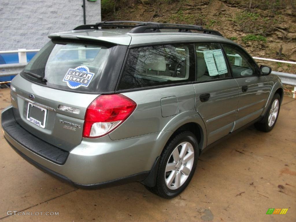 2009 Outback 2.5i Special Edition Wagon - Seacrest Green Metallic / Warm Ivory photo #5