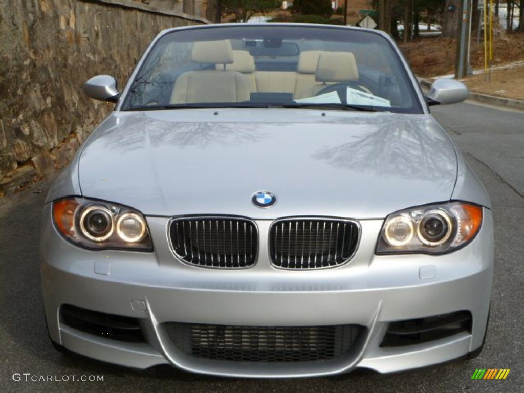 2008 1 Series 135i Convertible - Titanium Silver Metallic / Savanna Beige photo #6