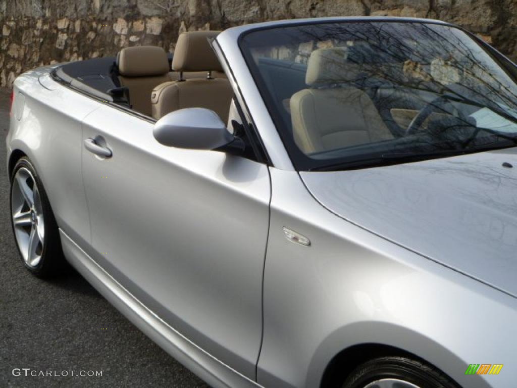 2008 1 Series 135i Convertible - Titanium Silver Metallic / Savanna Beige photo #18