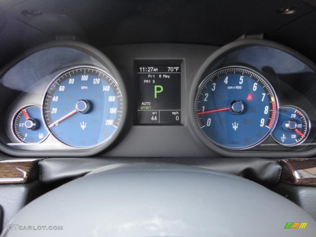 2011 Maserati GranTurismo S Automatic Gauges Photo #49052882