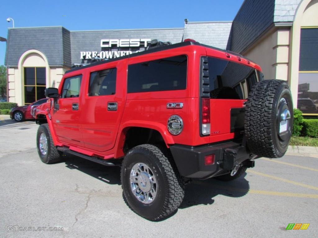 2007 H2 SUV - Victory Red / Ebony Black photo #5