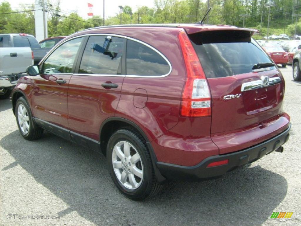 2009 CR-V EX 4WD - Tango Red Pearl / Gray photo #4