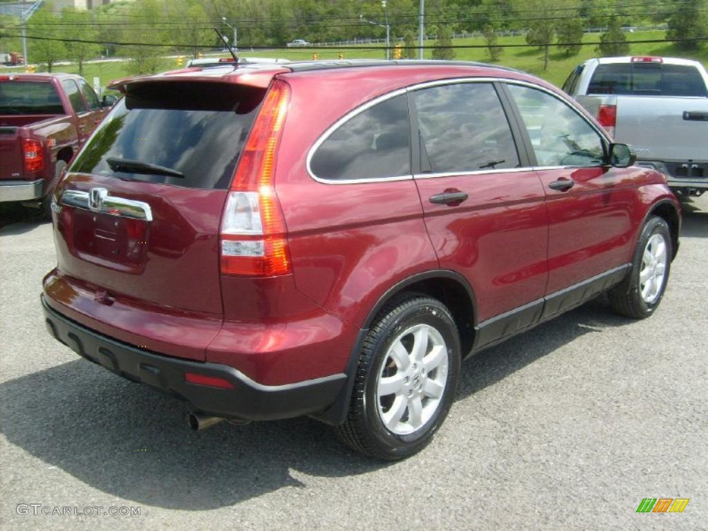 2009 CR-V EX 4WD - Tango Red Pearl / Gray photo #6