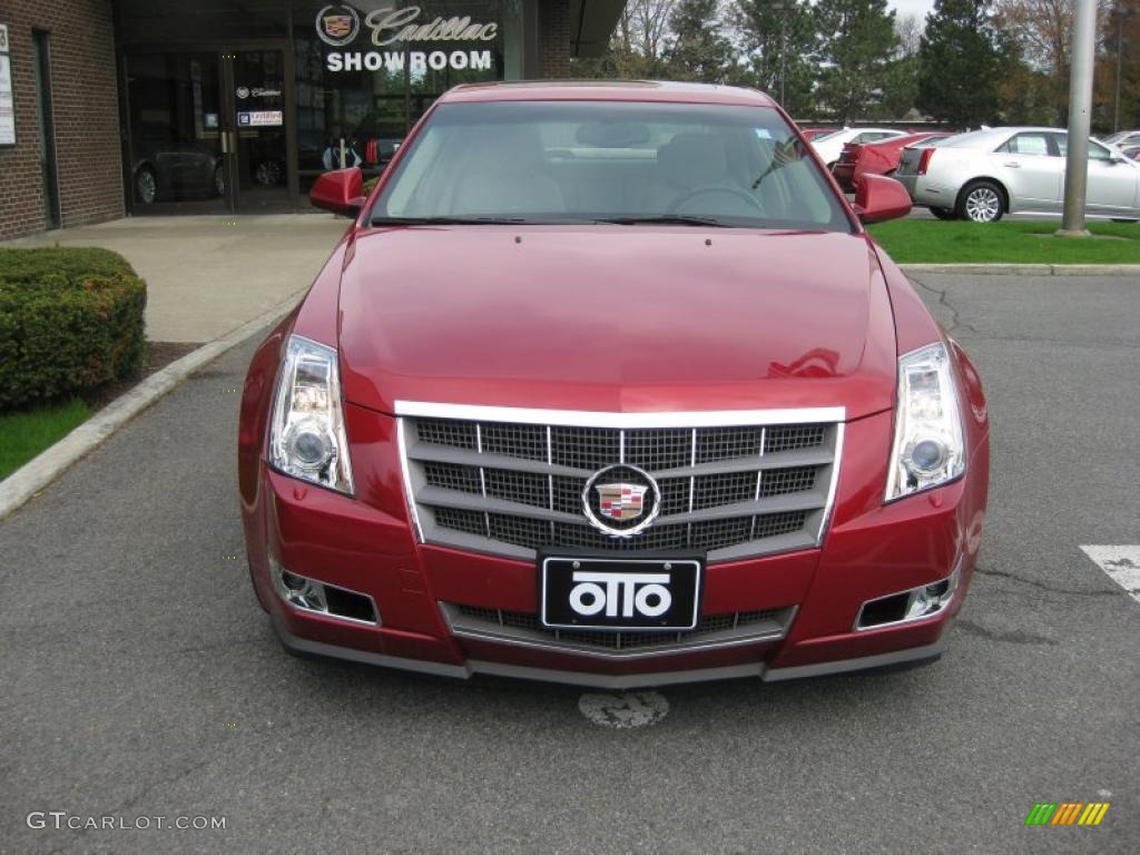 2008 CTS 4 AWD Sedan - Crystal Red / Cashmere/Cocoa photo #2