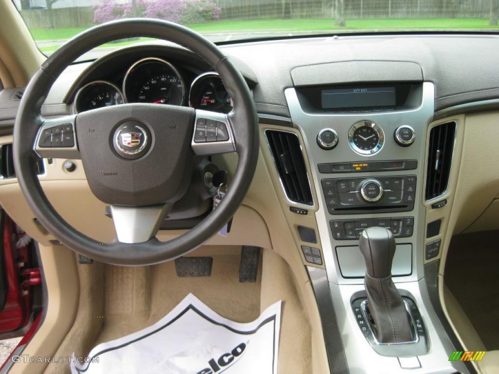 2008 CTS 4 AWD Sedan - Crystal Red / Cashmere/Cocoa photo #9