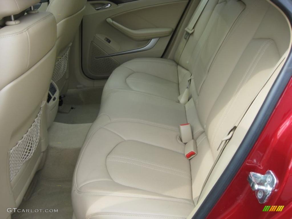 2008 CTS 4 AWD Sedan - Crystal Red / Cashmere/Cocoa photo #13