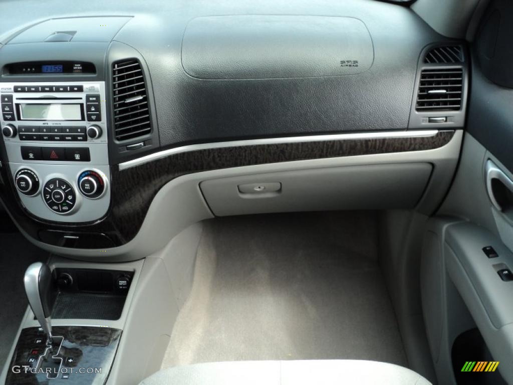 2008 Santa Fe SE 4WD - Ebony Black / Gray photo #24