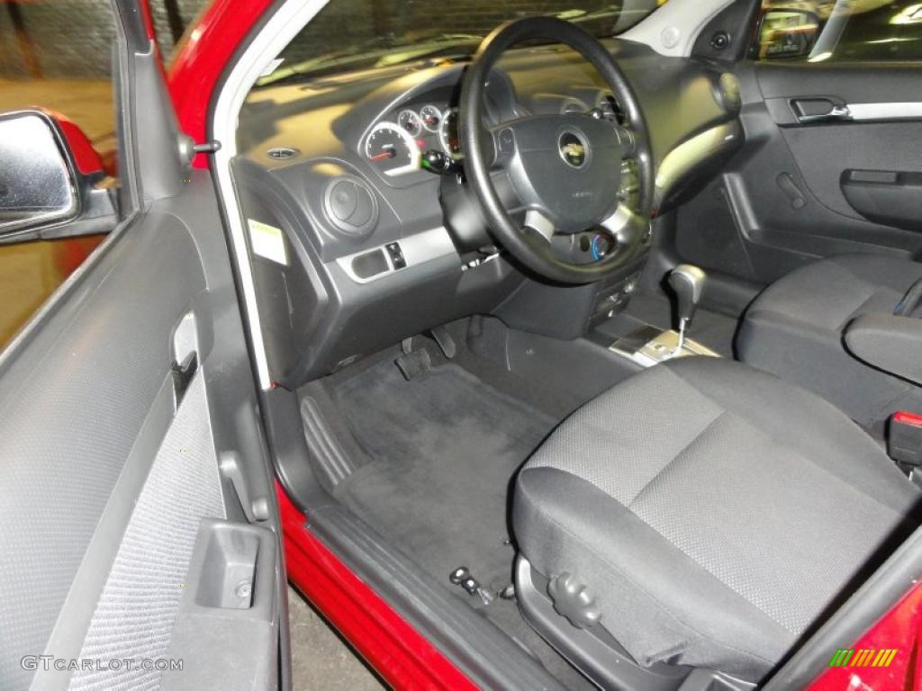 2010 Aveo LT Sedan - Sport Red / Charcoal photo #11