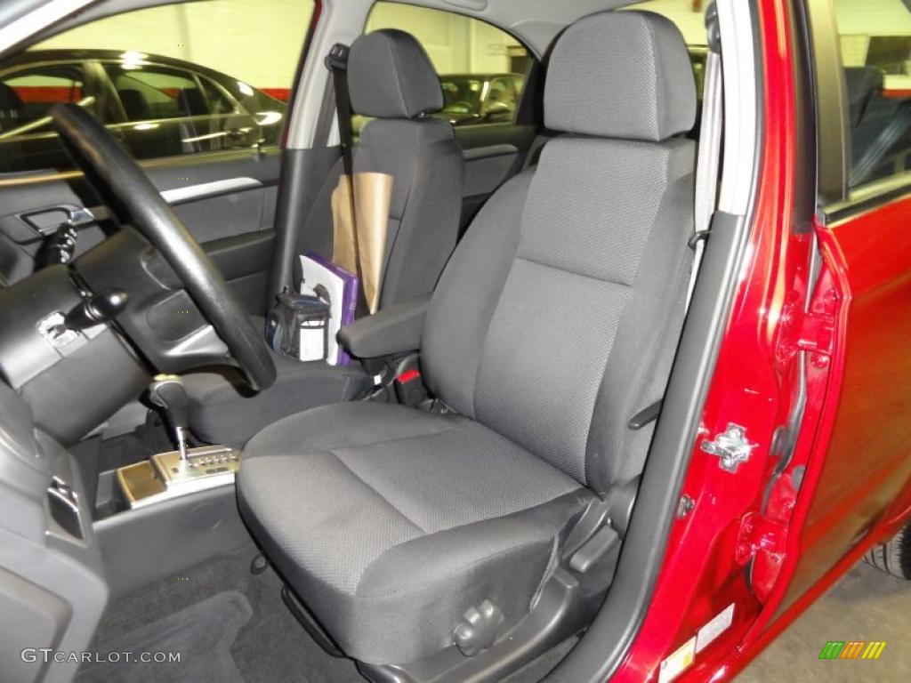 2010 Aveo LT Sedan - Sport Red / Charcoal photo #14
