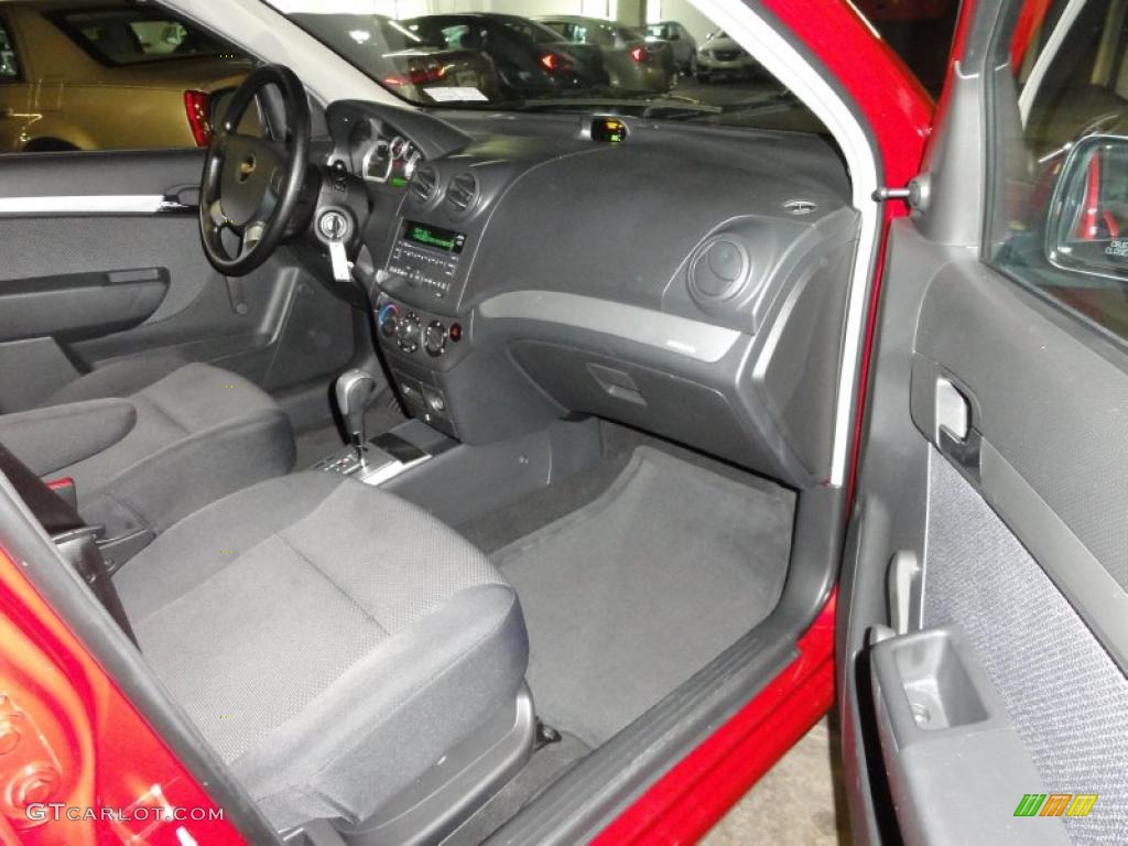 2010 Aveo LT Sedan - Sport Red / Charcoal photo #15