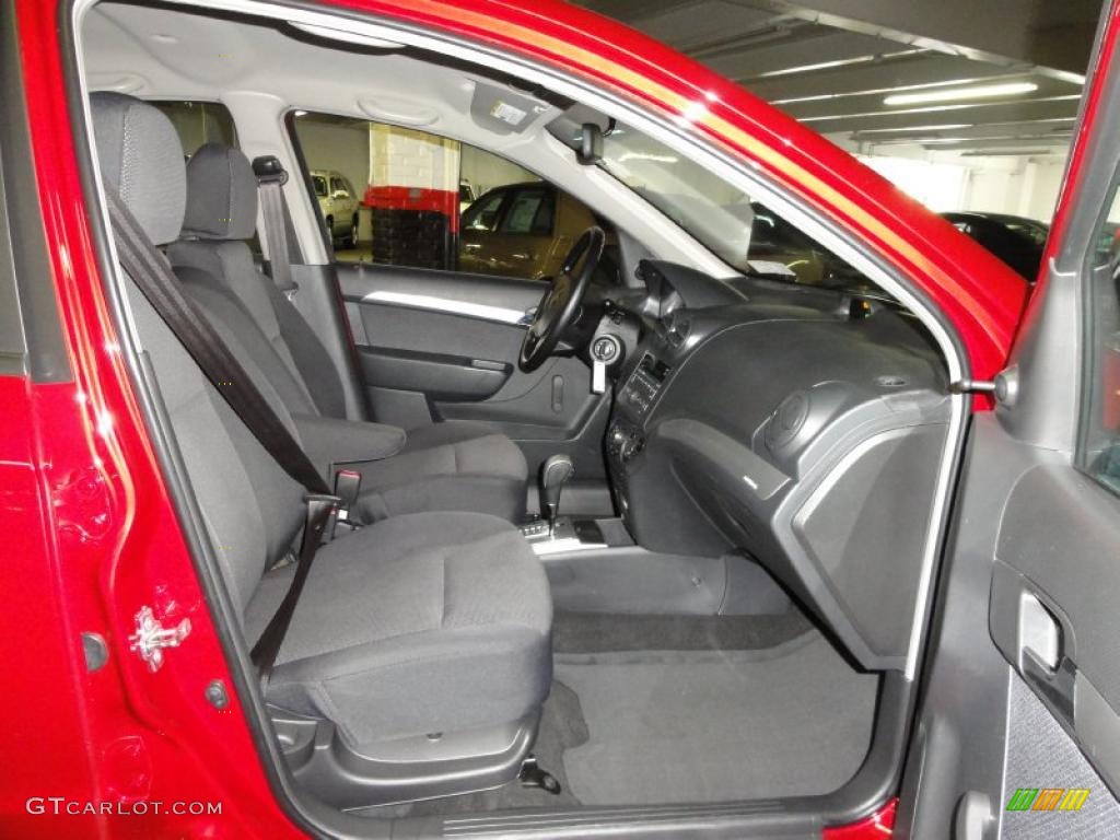 2010 Aveo LT Sedan - Sport Red / Charcoal photo #17