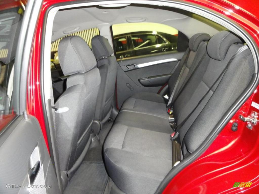 2010 Aveo LT Sedan - Sport Red / Charcoal photo #20
