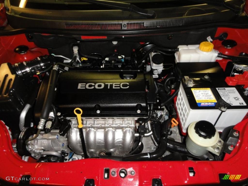 2010 Aveo LT Sedan - Sport Red / Charcoal photo #23