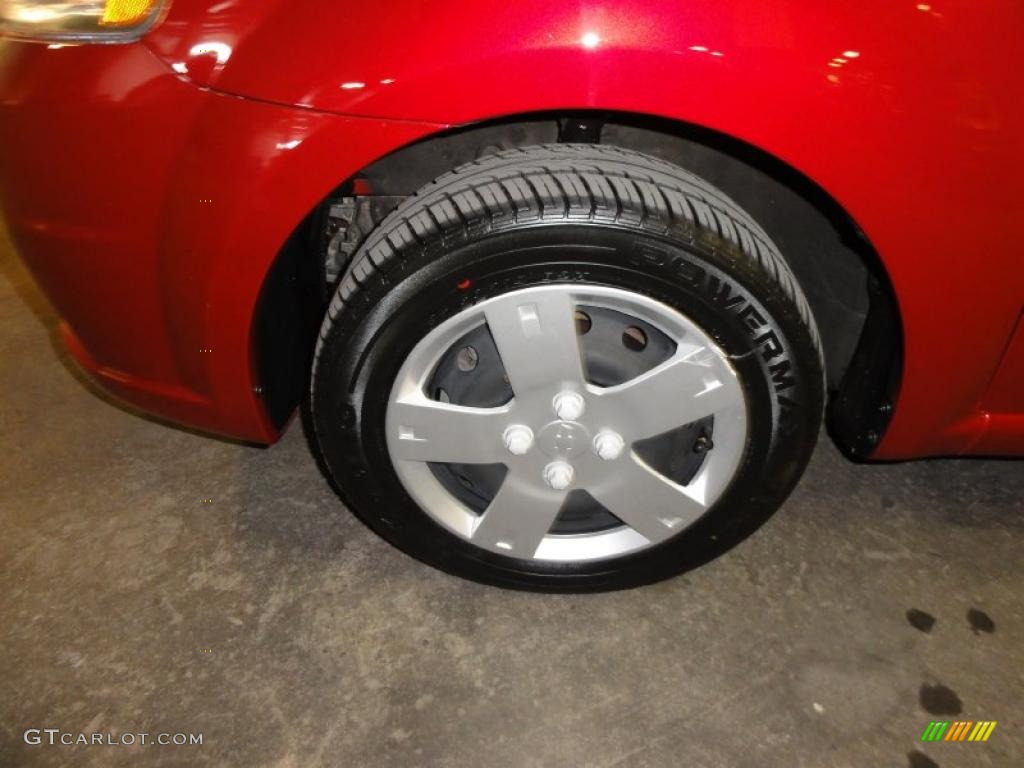 2010 Aveo LT Sedan - Sport Red / Charcoal photo #25