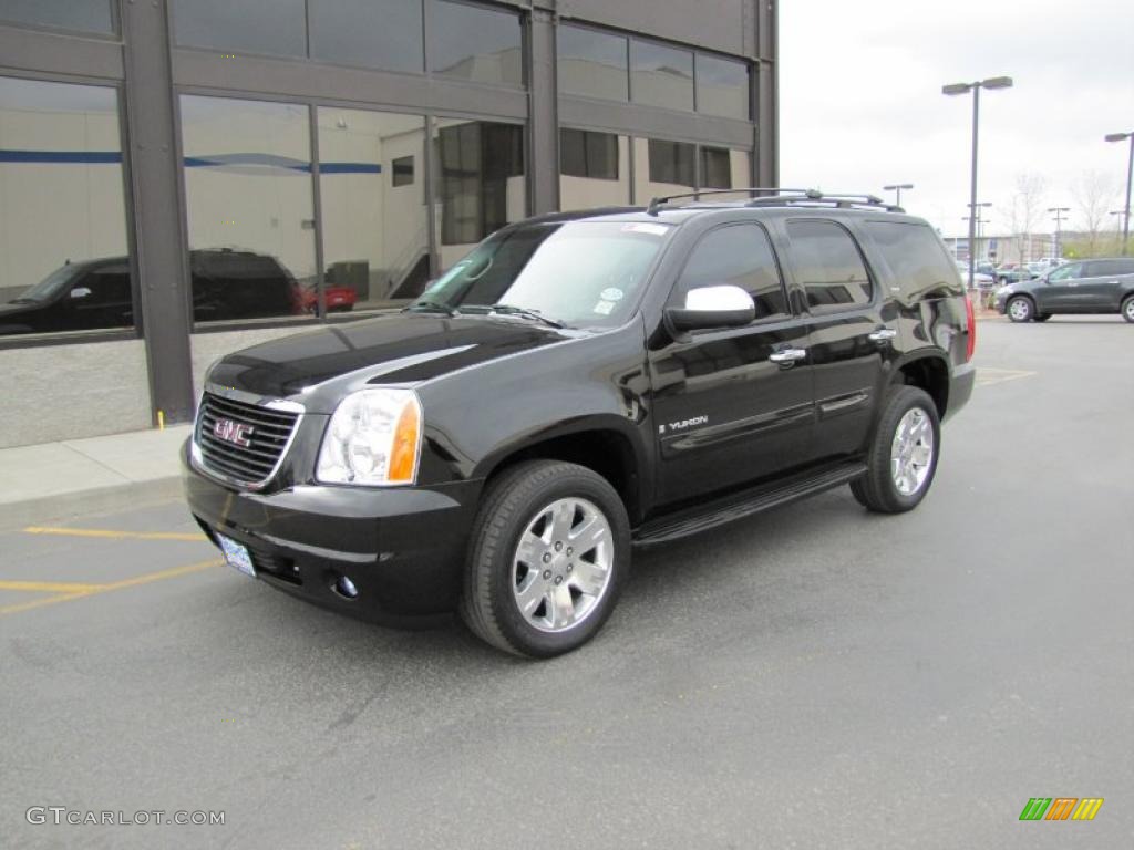 Onyx Black 2007 GMC Yukon SLT 4x4 Exterior Photo #49058186