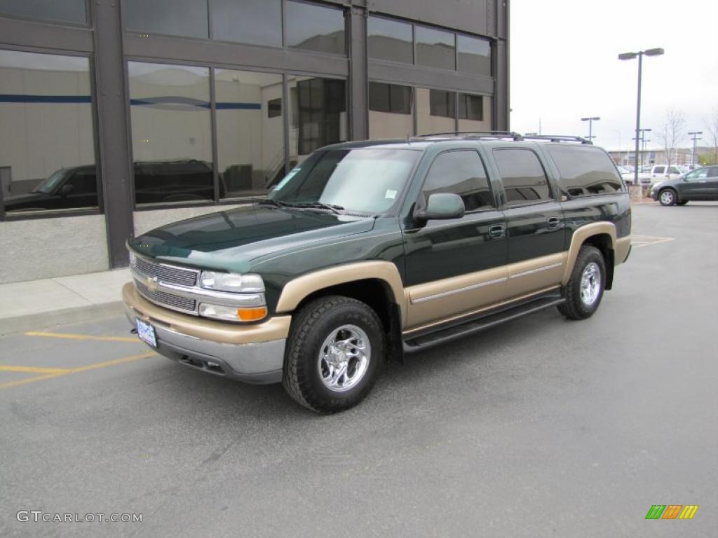 Forest Green Metallic 2002 Chevrolet Suburban 1500 Z71 4x4 Exterior Photo #49058864