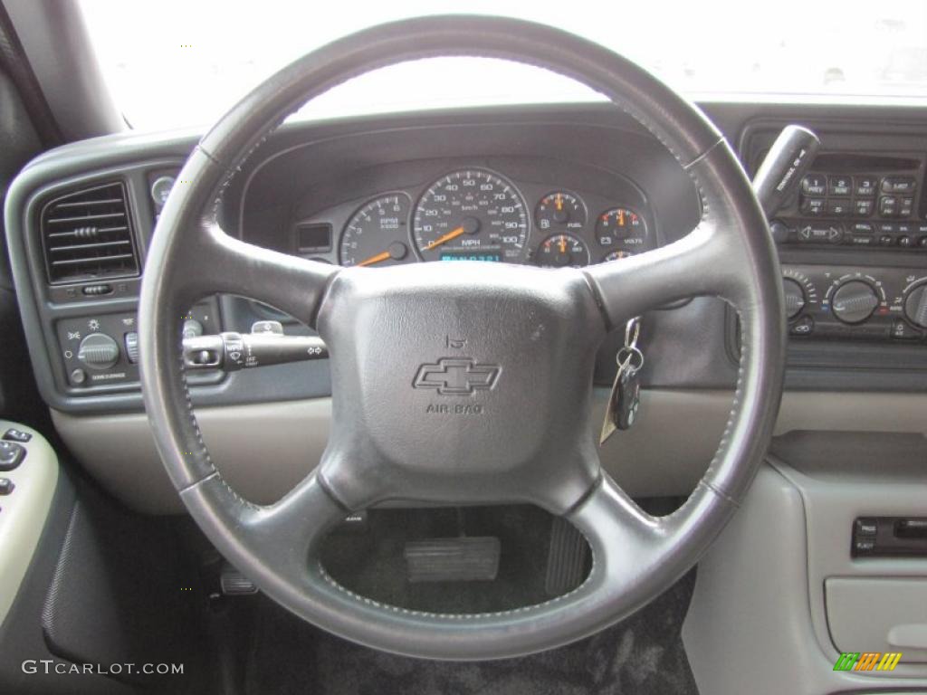 2002 Chevrolet Suburban 1500 Z71 4x4 Medium Gray/Neutral Steering Wheel Photo #49058939