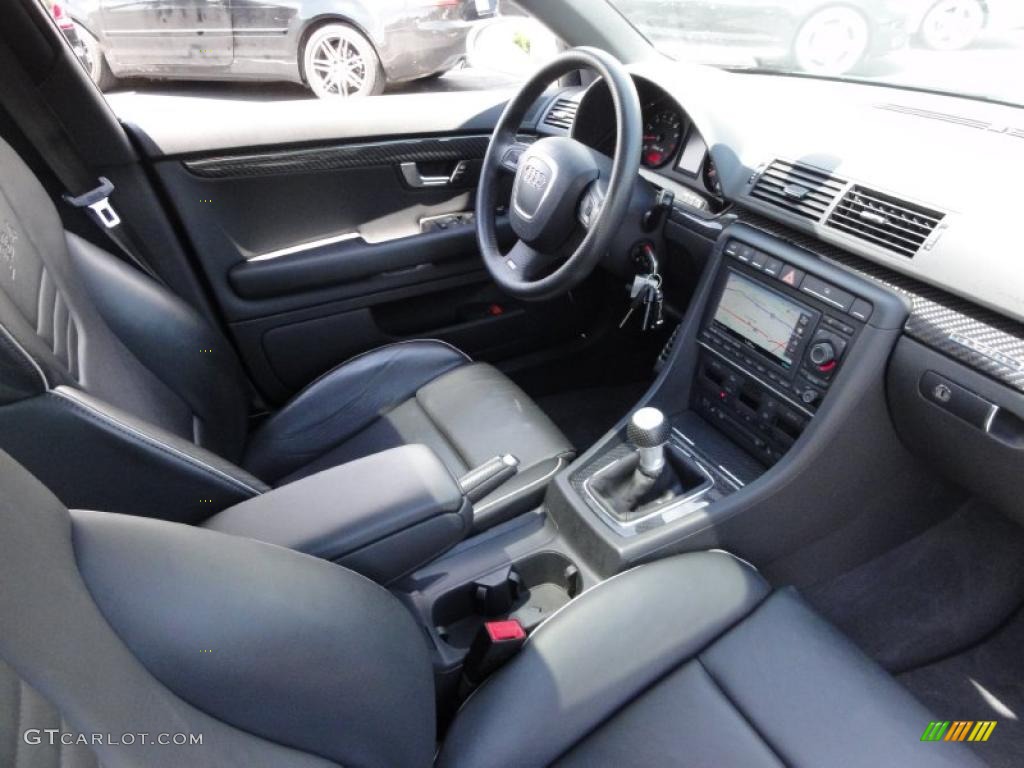 2007 Audi RS4 4.2 quattro Sedan Black Dashboard Photo #49059347