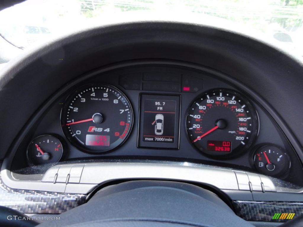 2007 Audi RS4 4.2 quattro Sedan Gauges Photo #49059722