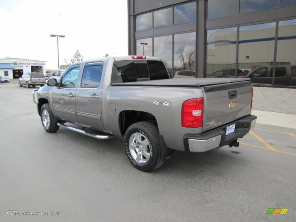 Graystone Metallic 2009 Chevrolet Silverado 1500 LTZ Crew Cab 4x4 Exterior Photo #49059807