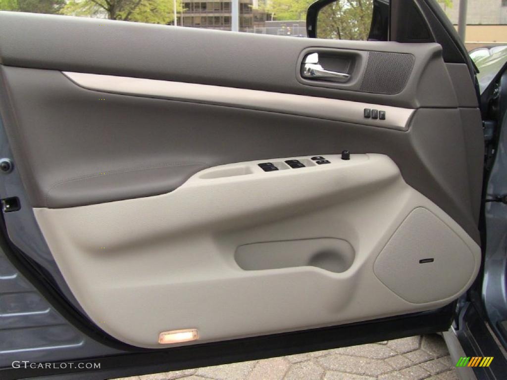 2010 Infiniti G 37 x AWD Sedan Wheat Door Panel Photo #49060670