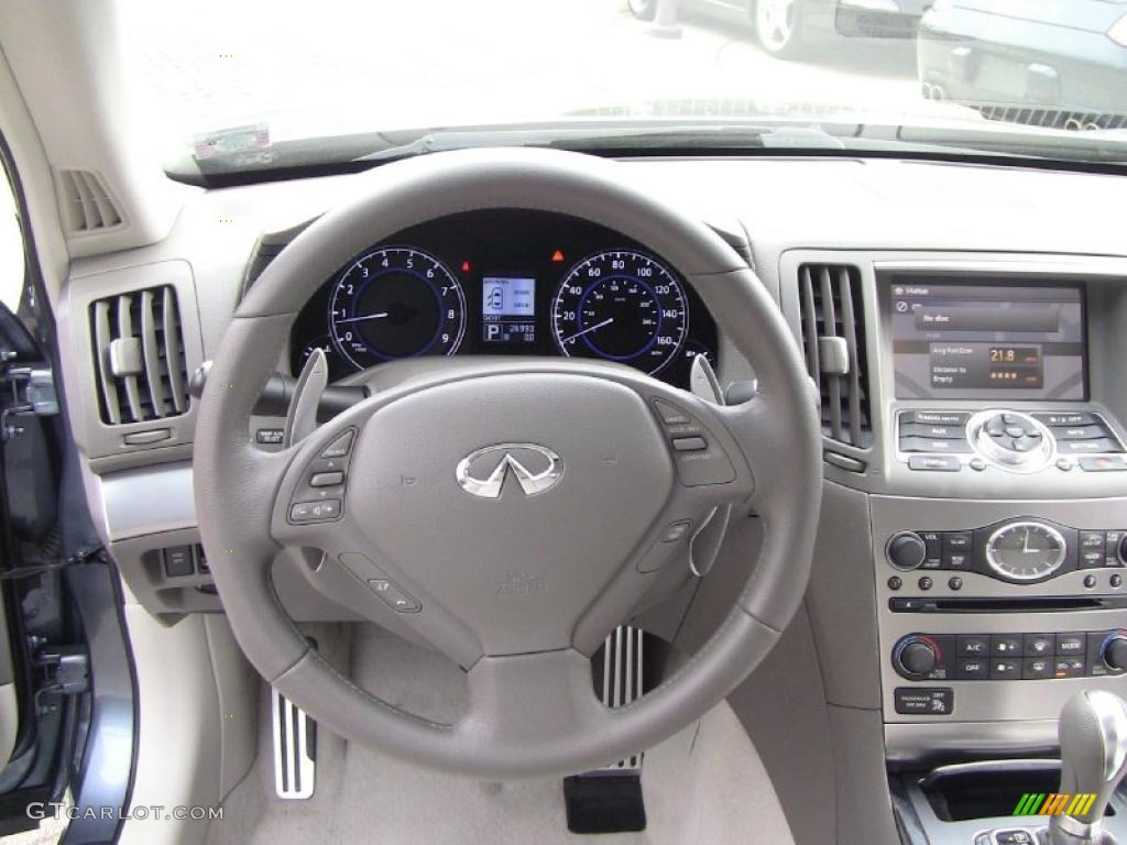 2010 Infiniti G 37 x AWD Sedan Wheat Steering Wheel Photo #49060877