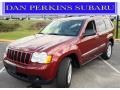 2008 Red Rock Crystal Pearl Jeep Grand Cherokee Laredo 4x4  photo #1