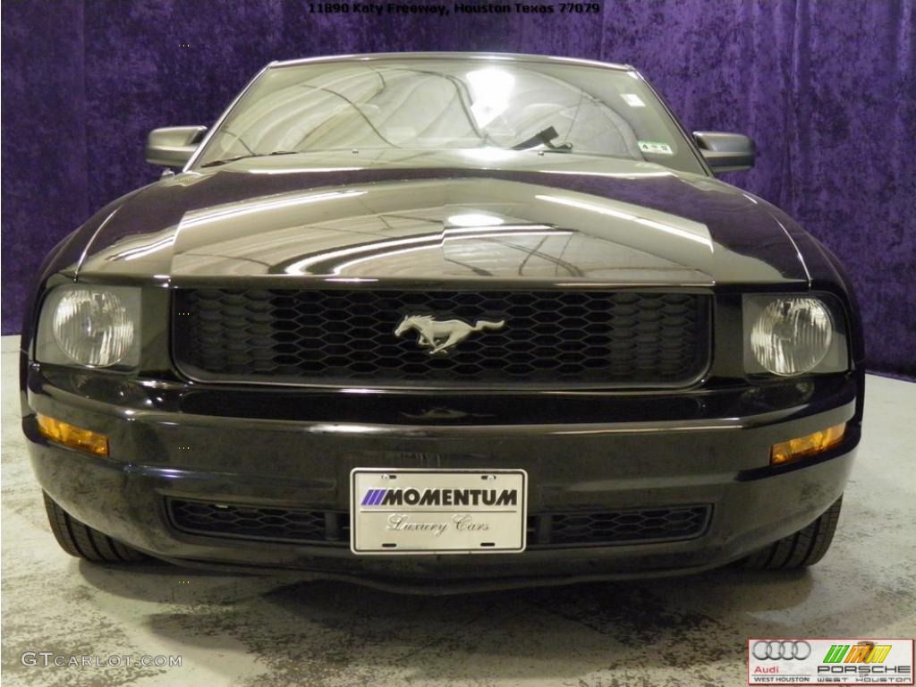 2005 Mustang V6 Premium Convertible - Black / Dark Charcoal photo #15