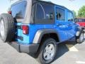 2011 Cosmos Blue Jeep Wrangler Unlimited Sport 4x4  photo #3
