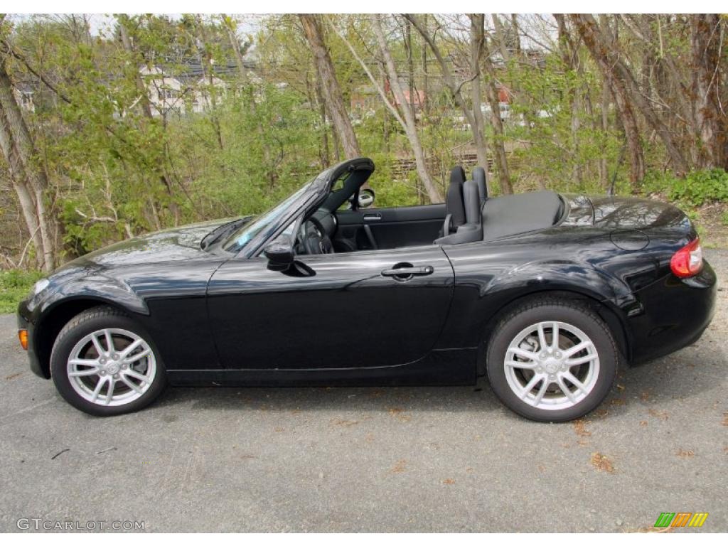 Brilliant Black 2010 Mazda MX-5 Miata Sport Roadster Exterior Photo #49062499