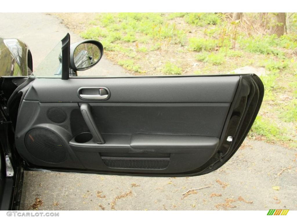 2010 Mazda MX-5 Miata Sport Roadster Black Door Panel Photo #49062602