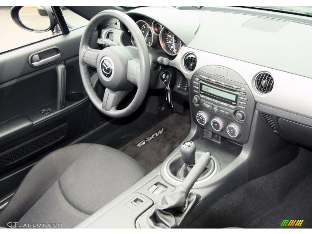 2010 Mazda MX-5 Miata Sport Roadster Black Dashboard Photo #49062617